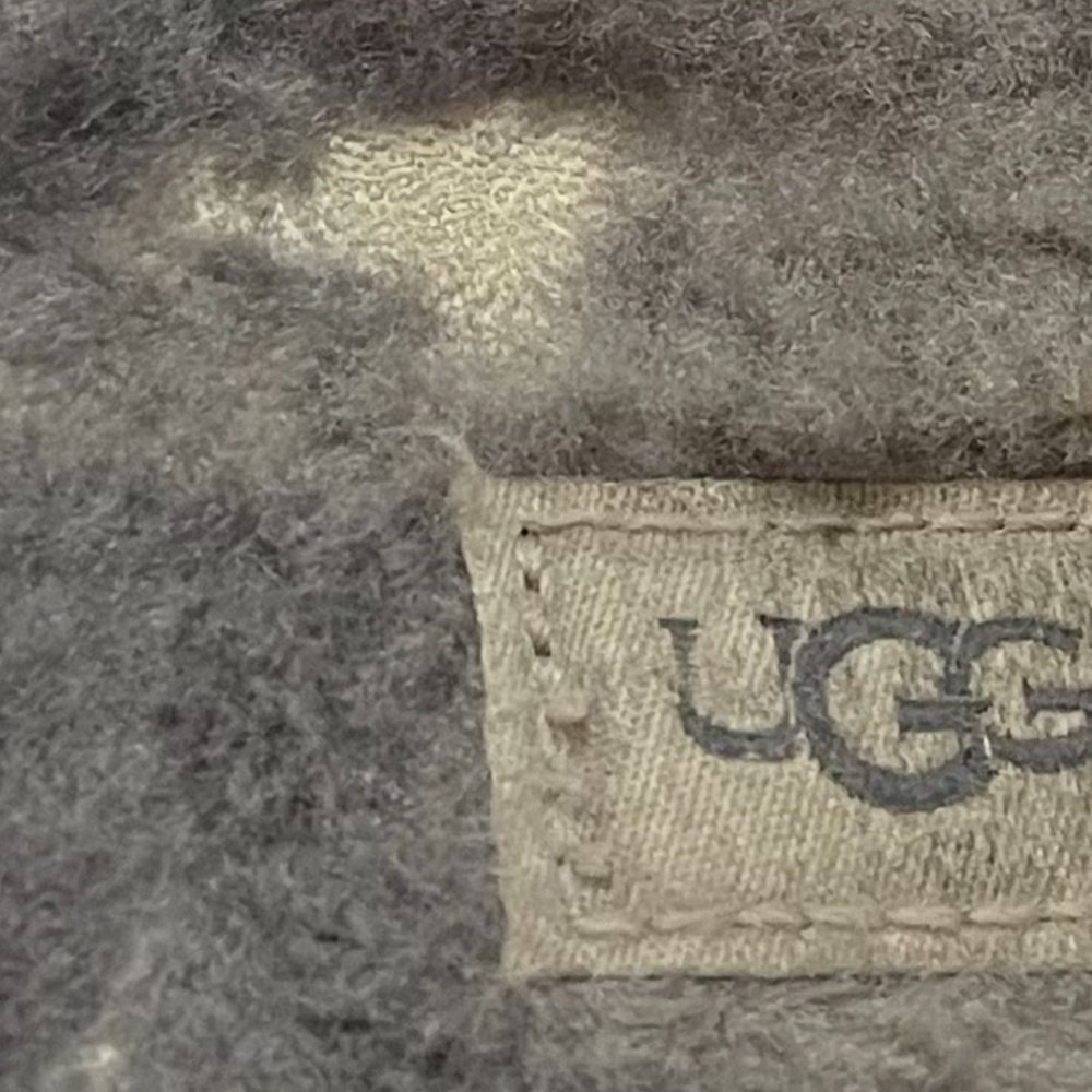 UGG 1098494K Fluff Yeah Slide Gray Sheepskin Wool Slippers Gray Size 5 - Picture 7 of 12